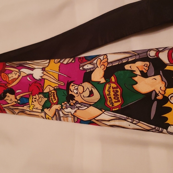 Flintstones bowling Neck Tie - Picture 2 of 4